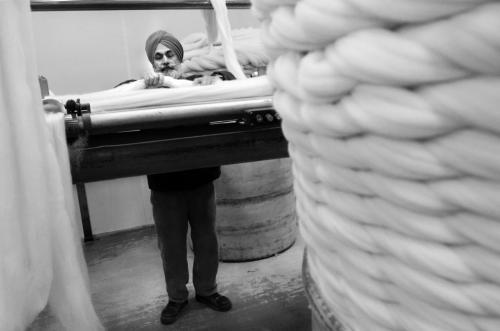 Photograph: Tim Smith | The combing department at Haworth Scouring Company