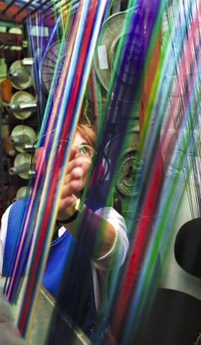 Photograph: Tim Smith | Ribbon Weaver at Wyedean Weaving Company