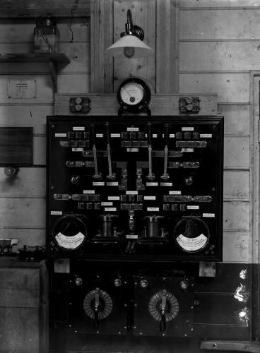 Photograph: Bradford Museums & Galleries | Electricity supply control panel for the church and Milner Field